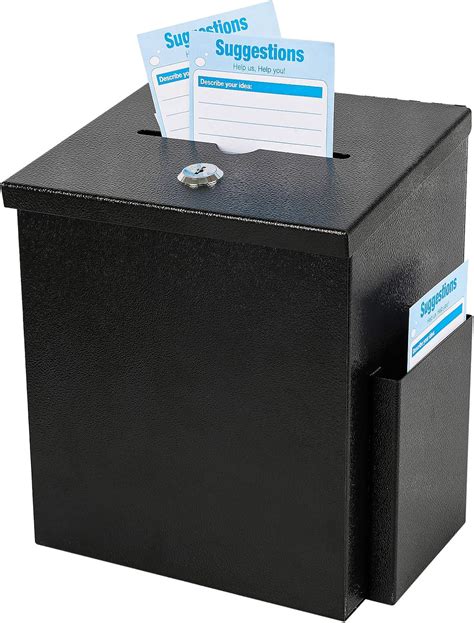 metal ballot box for sale|metal suggestion box.